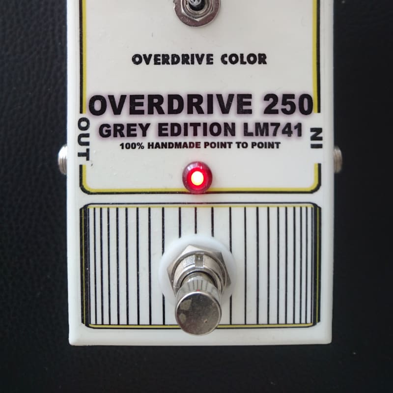 used Custom Peda;s 250 Overdrive preamp Gray LM741CN 70's Gray - Effect Pedal