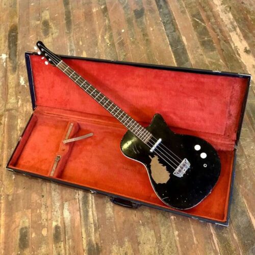 1960 Silvertone 1444 bass guitar Black Beauty -         Vintage  Bass Guitar