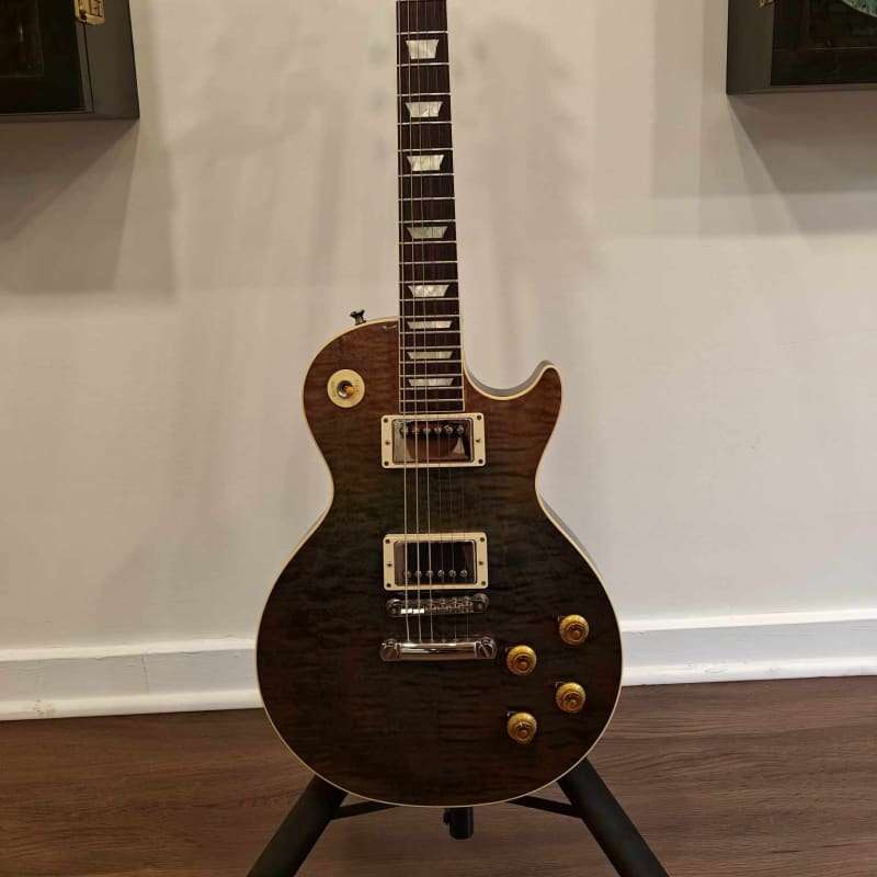 2017 Gibson Custom Les Paul “Rock Top” Trans Geode –         Les Paul