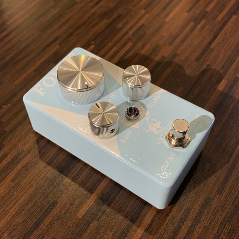 new Greuter FOKUSWHTBLUE White - Effect Pedal