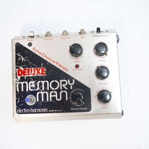 used 1980s Electro-Harmonix Deluxe Memory Man Black / Red - Effect Pedal