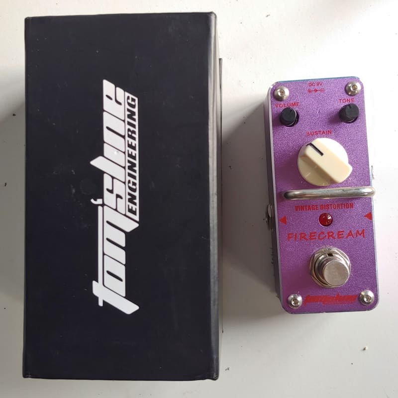 used 2010s Tomsline AFM-3 Firecream Distortion Purple - Effect Pedal