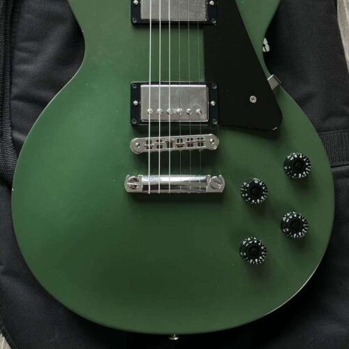 2009 Gibson Les Paul Studio Raw Power Satin Olive Green -         Les Paul