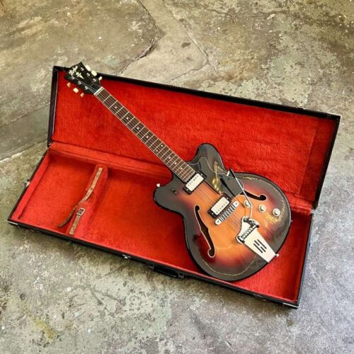 1960 Hofner Verithin electric guitar Sunburst -         Vintage