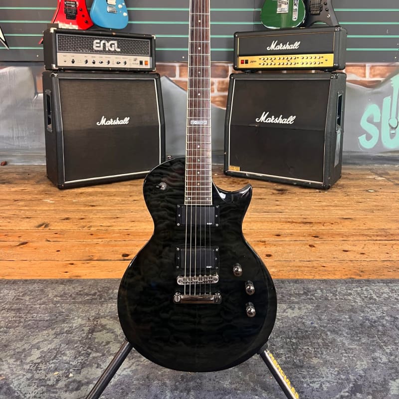 2008 ESP LTD EC-200QM See Thru Black - £300 used Guitar