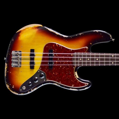 2023 Fender Custom Shop 1961 Jazz Bass 3 Tone Sunburst Heavy R... -       Custom Shop