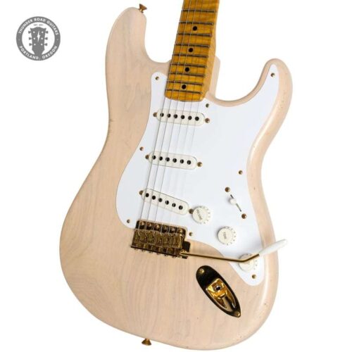 2022 Fender 1955 Stratocaster Relic White Blonde + Aged Shell ... -        Stratocaster