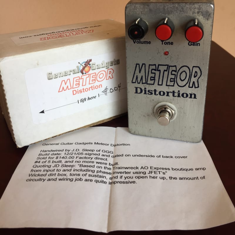 used 2005 General Guitar Gadgets Meteor Distortion Silver - Effect Pedal