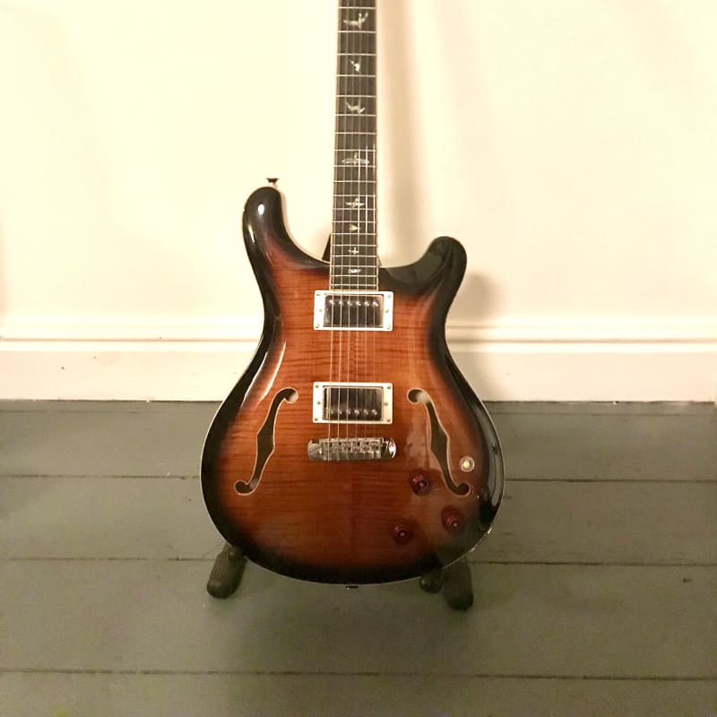 2020 - Present PRS SE Hollowbody II Piezo Black Gold Burst - £750 used Guitar