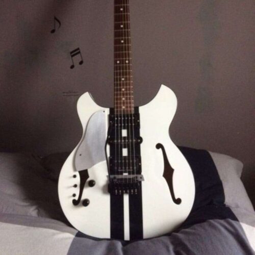 2013 Gronlund Newcomb Guitar Custom White -