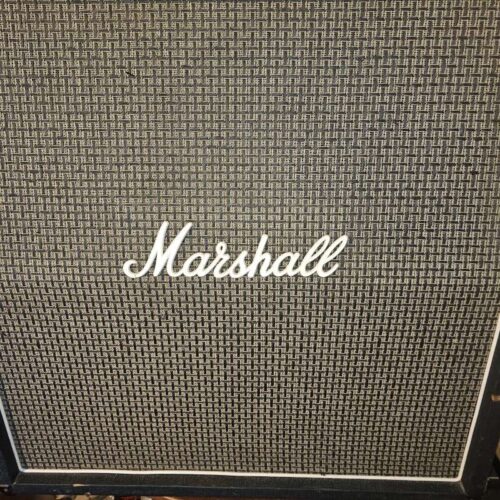 1978 Marshall 1982A 4x12" Angled Guitar Speaker Cabinet Black -        Cabinet