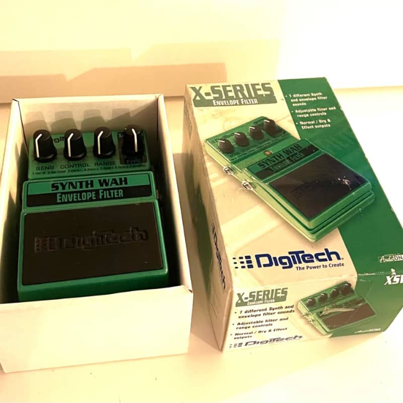 used 2010s DigiTech X-Series Synth Wah Envelope Filter Green - Effect Pedal