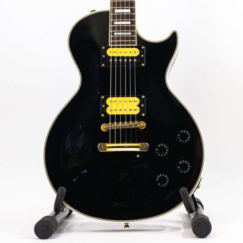 Edwards Les Paul Custom Style Guitar Black -         Les Paul