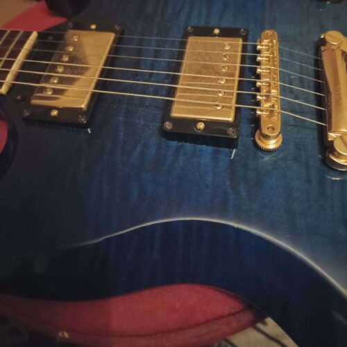 2018 Gibson SG Custom Shop Elegant Trans blueburst maple flame... -       Custom Shop