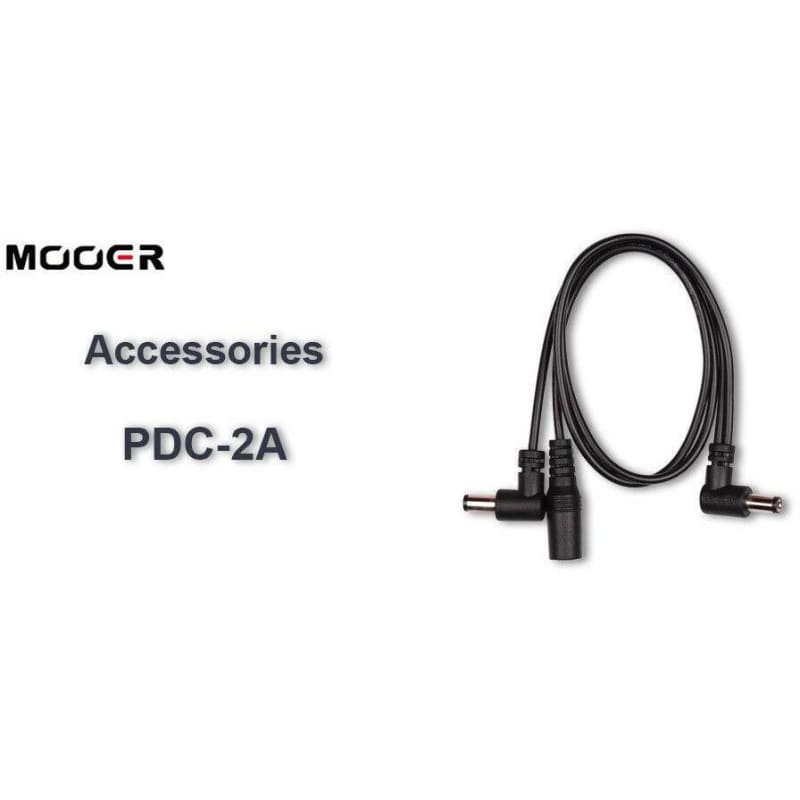 new Mooer MOOER PDC-2A Mary Chain - DC Power Cable with 2 Right An... - Effect Pedal