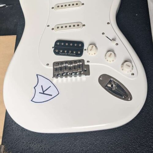 1990s Pickford Guards Stratocaster Olympic White -        Stratocaster