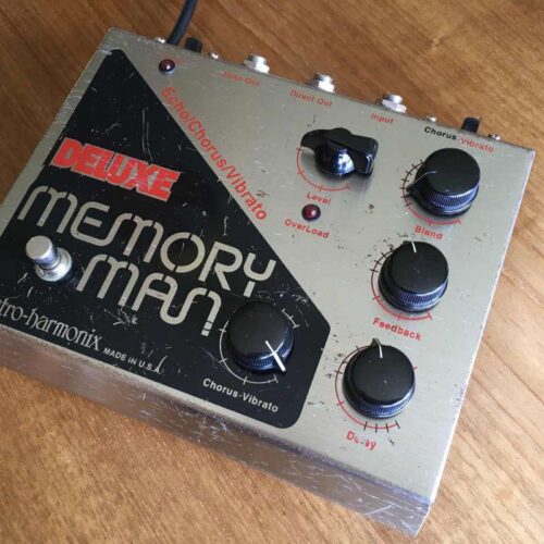 used 1990s Electro-Harmonix Deluxe Memory Man Silver - Effect Pedal