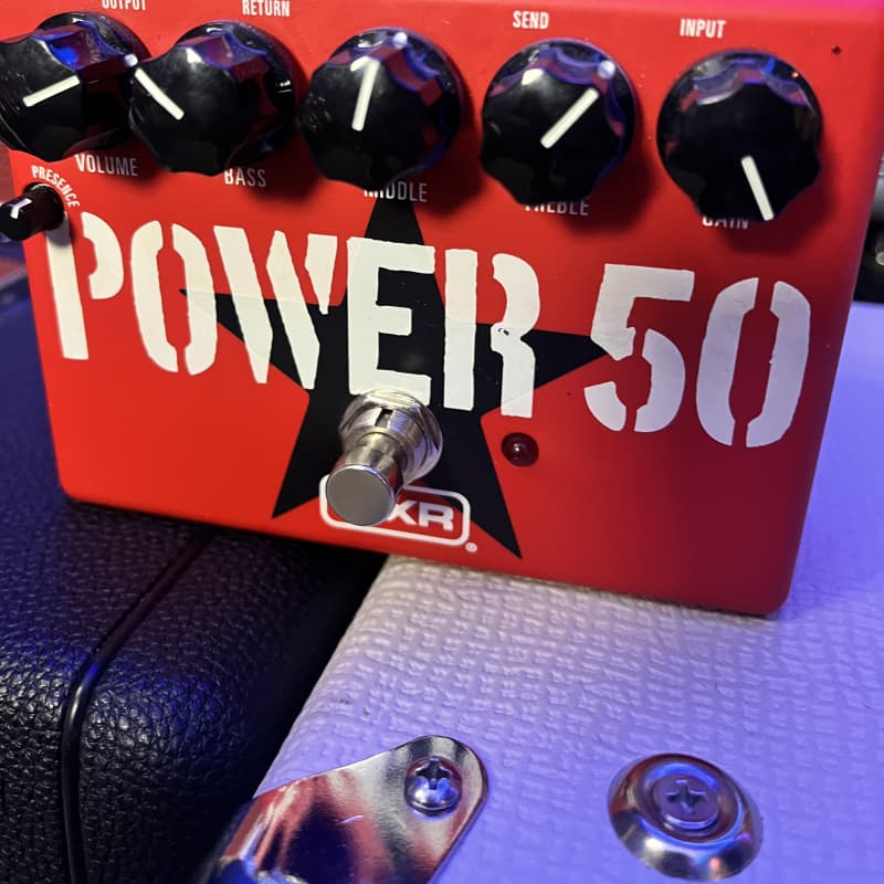 used 2021 - Present MXR Tom Morello Power 50 Overdrive Red - Effect Pedal