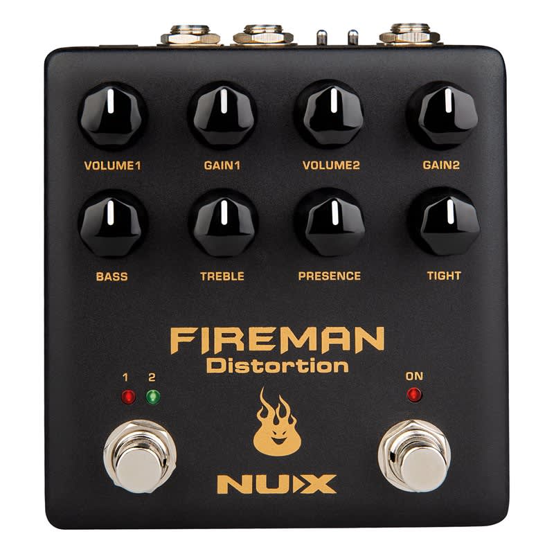 new NuX NU-X Fireman Dual Distortion Pedal Fire - Effect Pedal