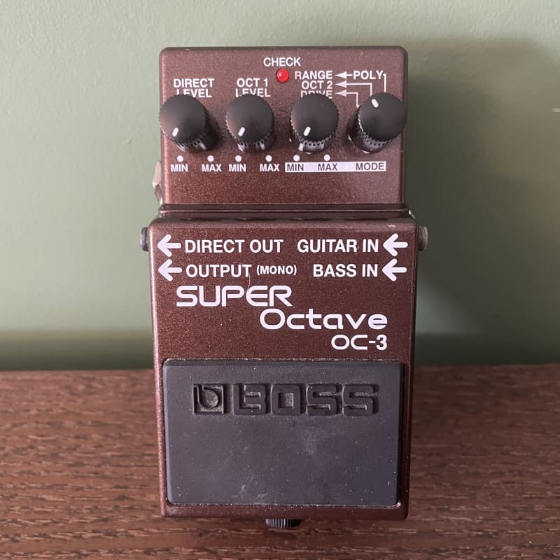 used 2003 - Present Boss OC-3 Super Octave (Dark Gray Label) Brown - Effect Pedal