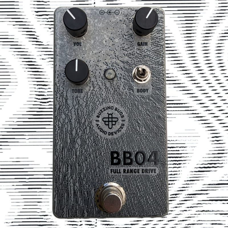 new 2024 Buzzing Bugs Audio Devices BB04 Full Range Drive Grey - Effect Pedal