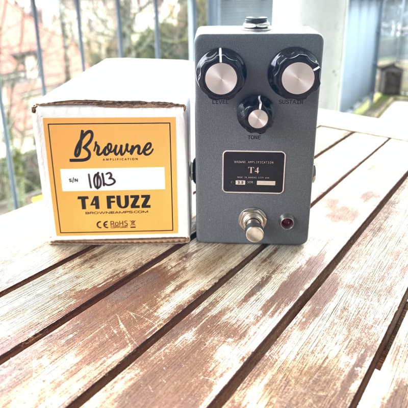 used 2020 - Present Browne Amplification T4 Fuzz Gray - Effect Pedal