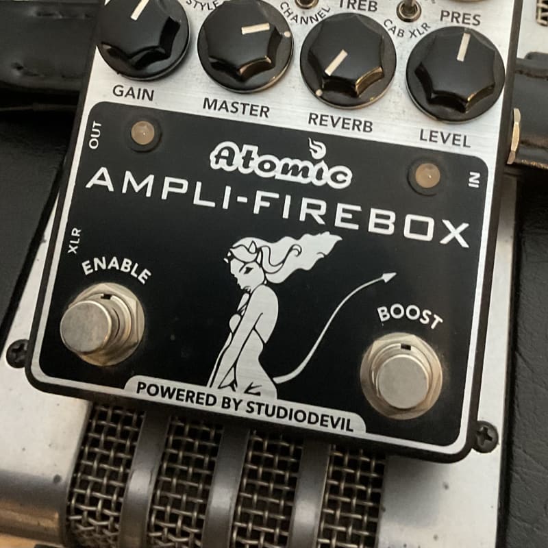 used 2010s Atomic Ampli-Firebox Black and Silver - Effect Pedal