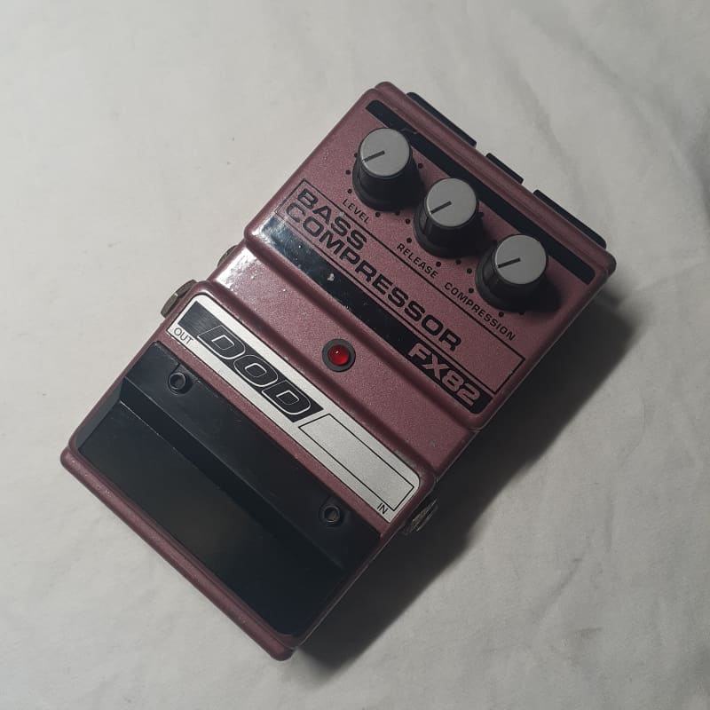 used 1990s DOD FX-82 Bass Compressor Pink - Effect Pedal