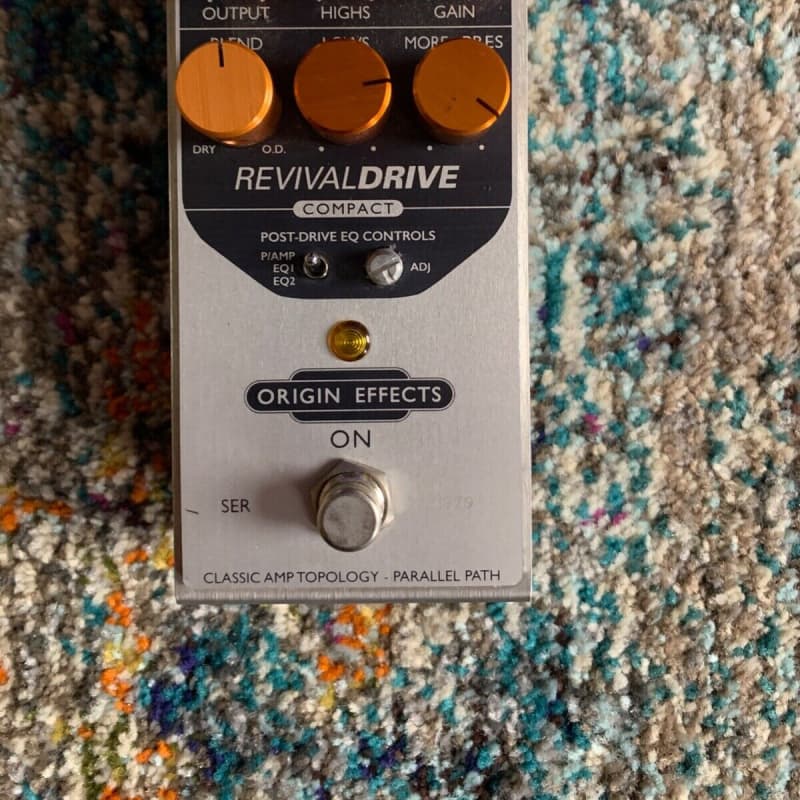 used 2019 Origin Effects RevivalDRIVE Compact Silver - Effect Pedal