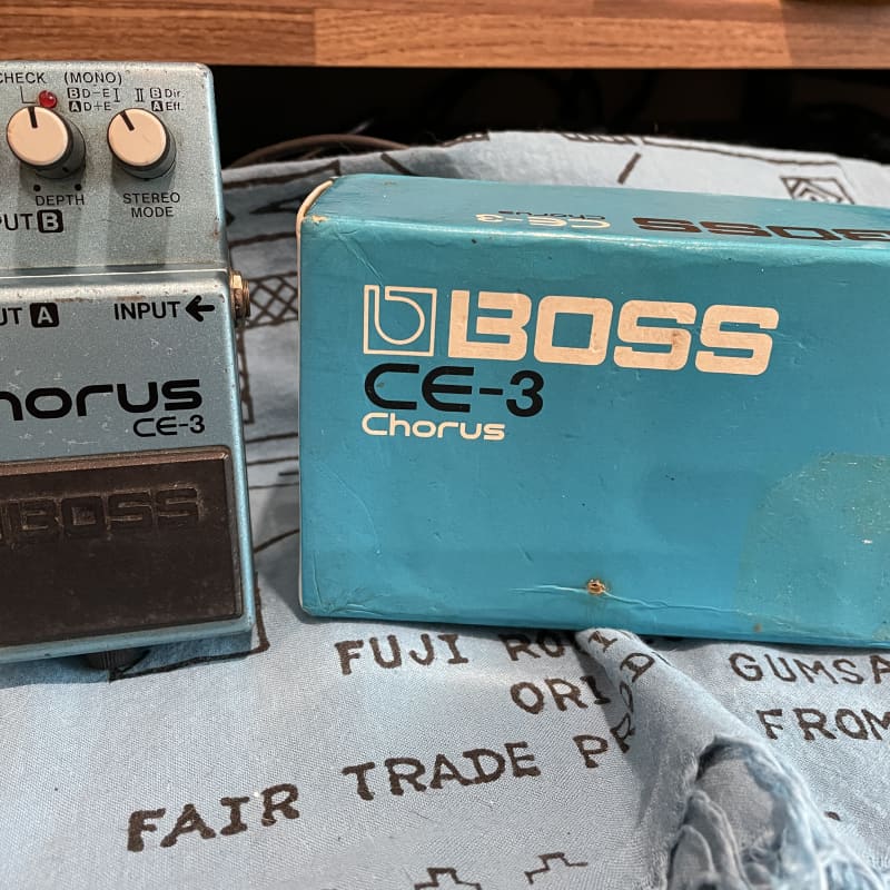 used 1988 – 1992 Boss CE-3 Chorus (Green Label) Blue – Effect Pedal