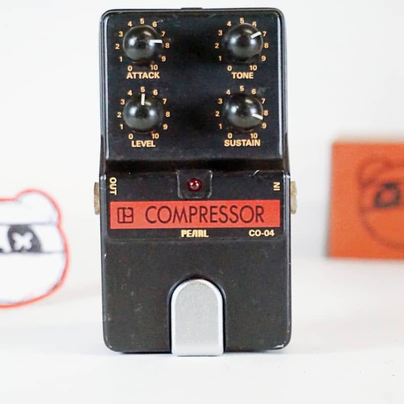 used 1980s Pearl CO-04 Compressor Black - Effect Pedal