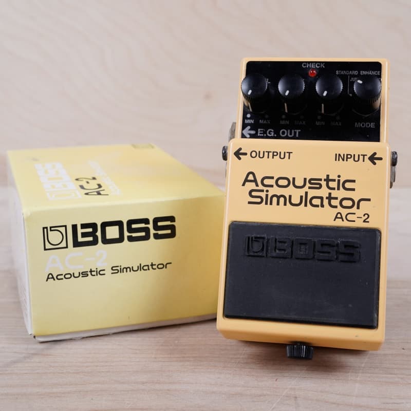 used 1999 Boss AC-2 Acoustic Simulator (Silver Label) Yellow - Effect Pedal