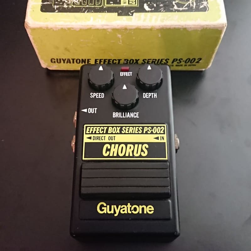 used 1970s-1980s Guyatone PS-002 Chorus Black Yellow Green - Effect Pedal