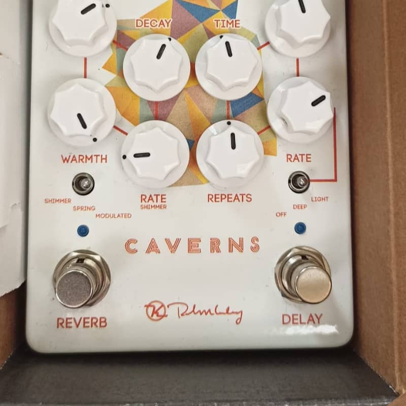 used 2017 - Present Keeley Caverns Reverb / Delay V2 White - Effect Pedal