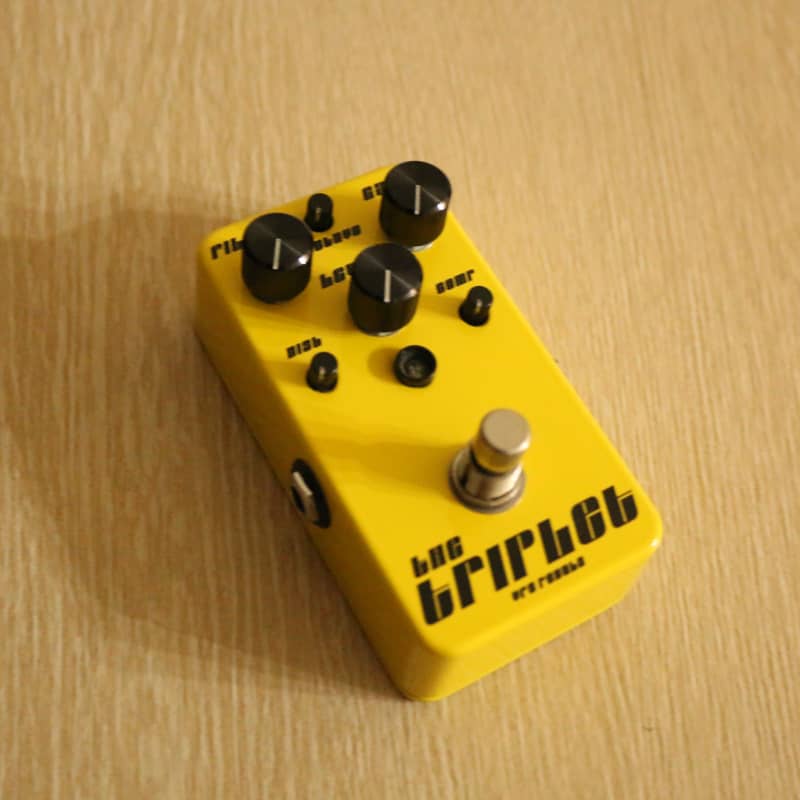 used 2010s VFE The Triplet Yellow – Effect Pedal