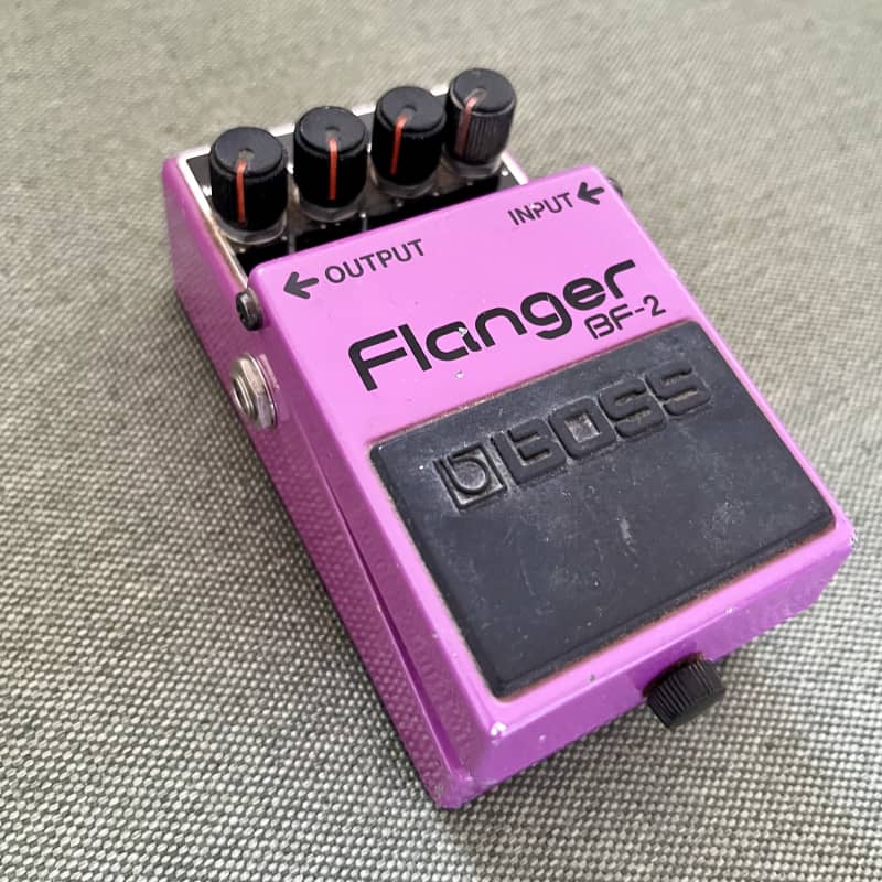 used 1984 - 1990 Boss BF-2 Flanger (Green Label) Purple - Effect Pedal