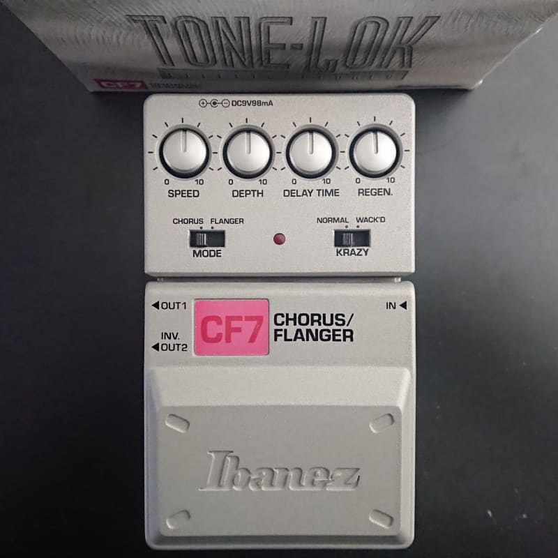 used 2000s Ibanez CF7 Chorus / Flanger Gray - Effect Pedal