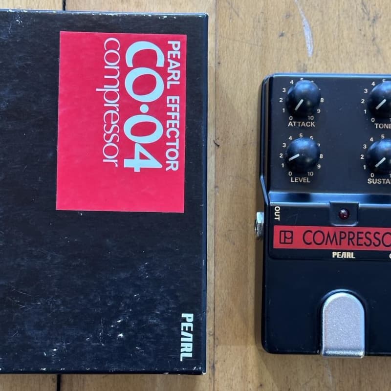 used 1980s Pearl CO-04 Compressor Black - Effect Pedal