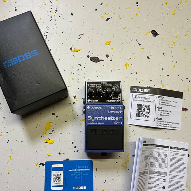 used 2019 - Present Boss SY-1 Synthesizer Blue - Effect Pedal