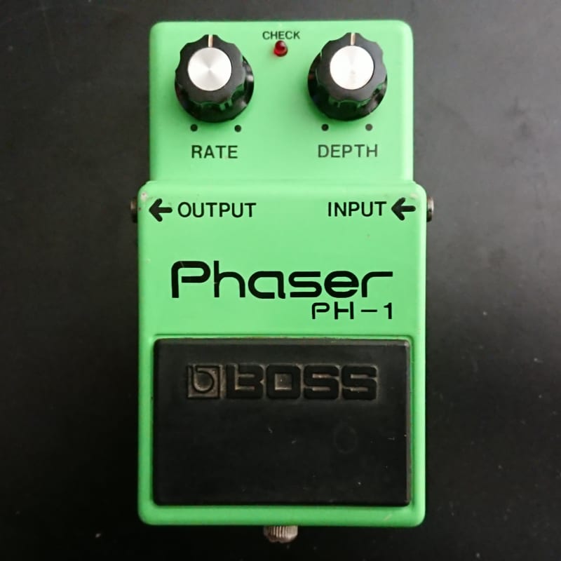 used 1977 - 1981 Boss PH-1 Phaser (Black Label) Green - Effect Pedal