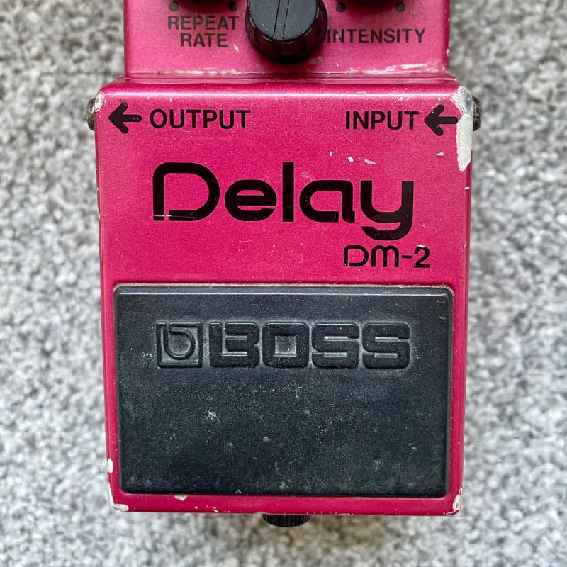 used 1980s Boss DM-2 Delay (Black Label) Pink - Effect Pedal