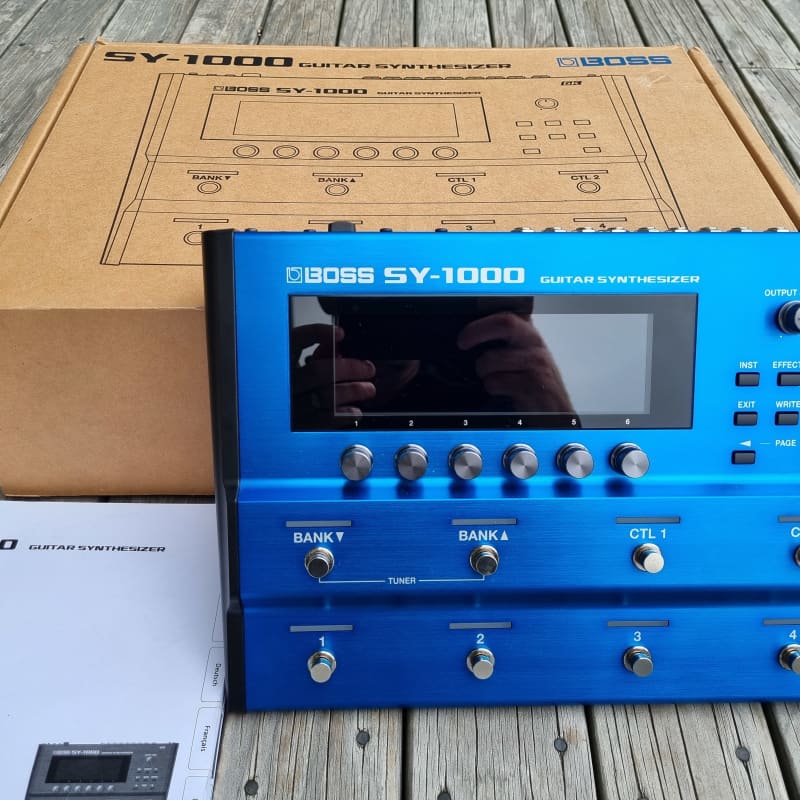 used 2020 - Present Boss SY-1000 Guitar Synthesizer Blue - Effect Pedal