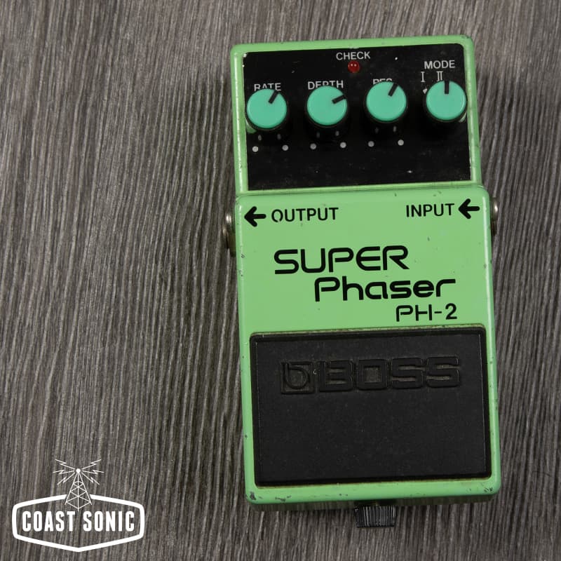 used 1984 - 1988 Boss PH-2 Super Phaser (Black Label) Green - Effect Pedal