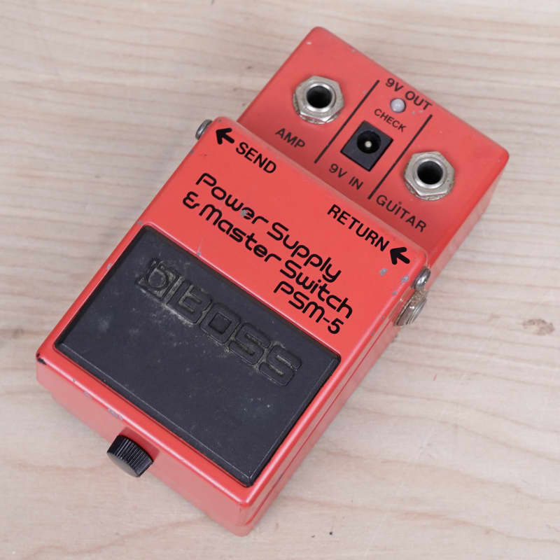 used 1992 Boss PSM-5 Power Supply & Master Switch (Red Label) Red - Effect Pedal