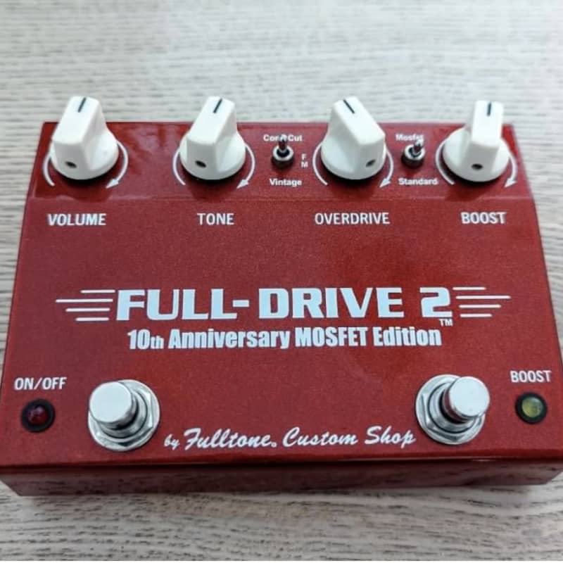 used 2000s Fulltone Full-Drive 2 10th Anniversary MOSFET Red - Effect Pedal