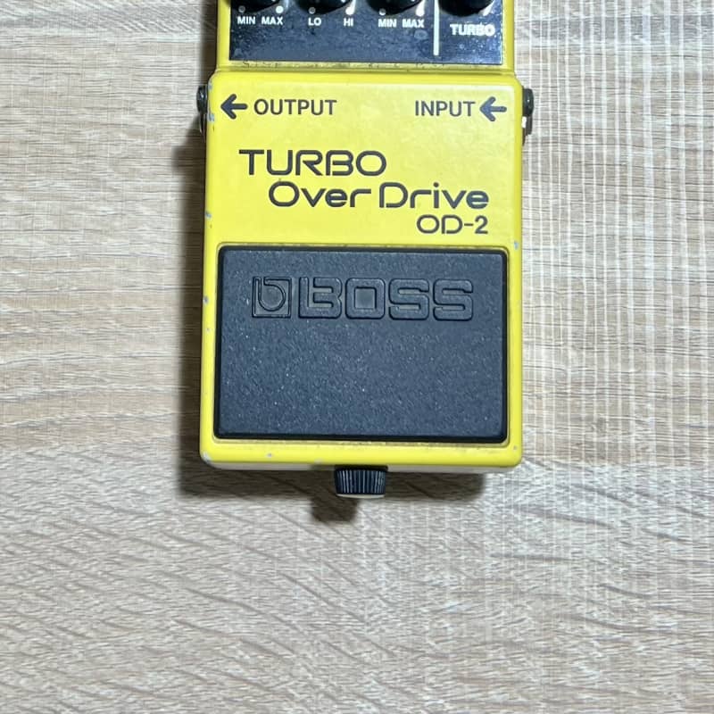 used 1988 - 1995 Boss OD-2 Turbo OverDrive (Black Label) Yellow - Effect Pedal