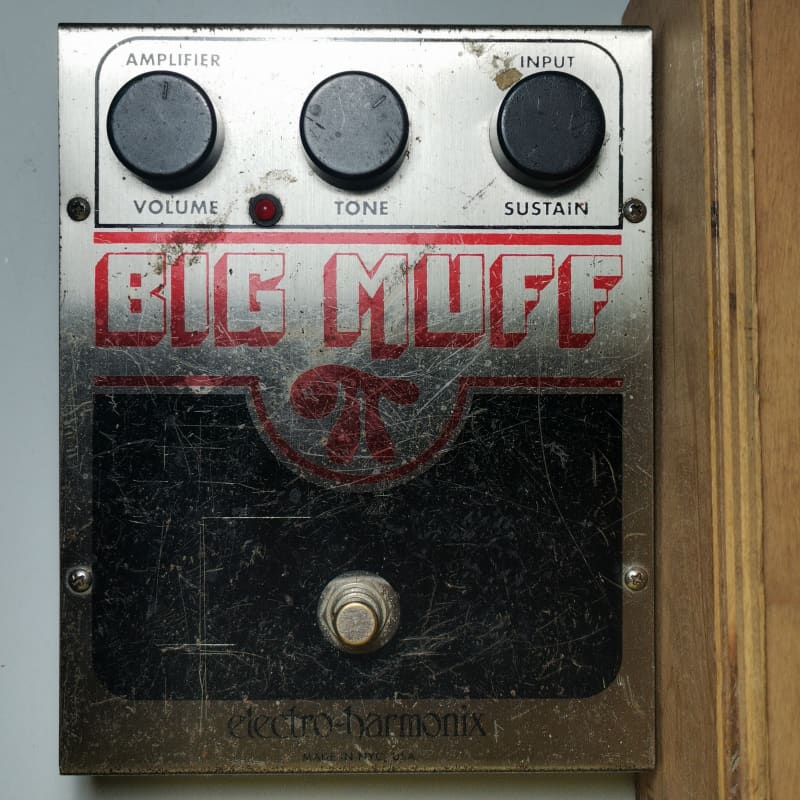 used 2000 - Present Electro-Harmonix Big Muff Pi Silver / Black / Red - Effect Pedal