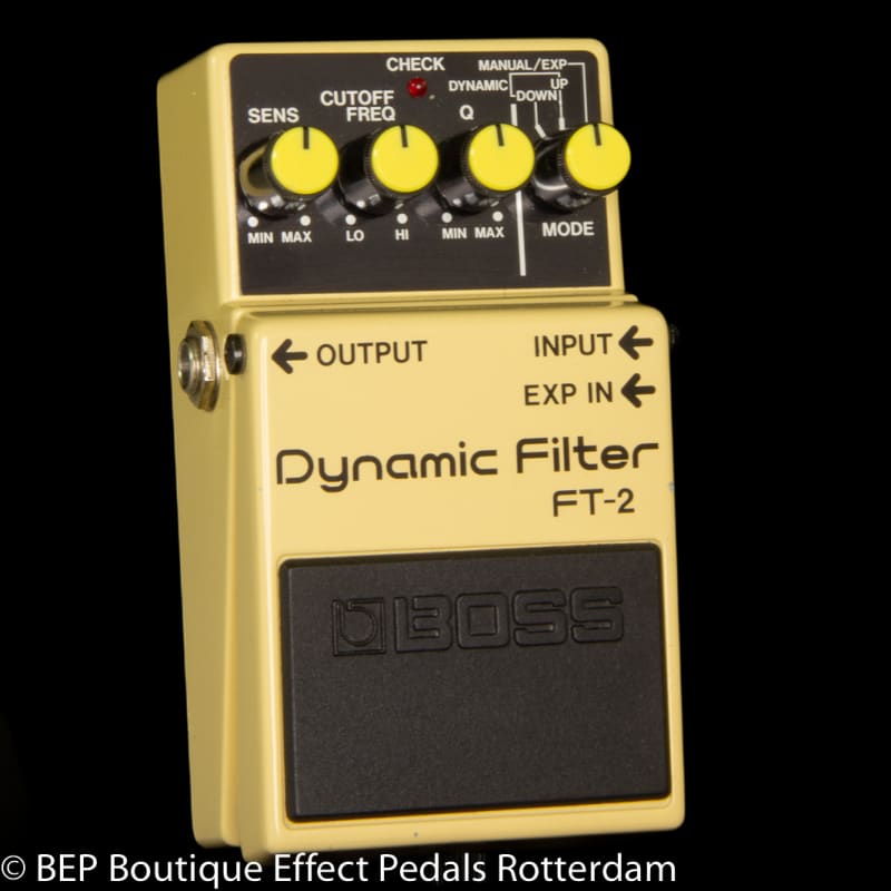 used 1986 - 1989 Boss FT-2 Dynamic Filter (Black Label) Yellow - Effect Pedal