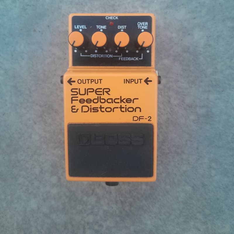 used 1987 Boss DF-2 Super Distortion and Feedbacker Orange - Effect Pedal