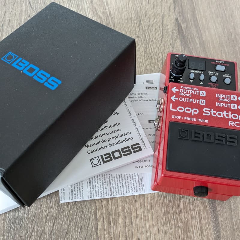 used 2011 - Present Boss RC-3 Loop Station Red - Effect Pedal